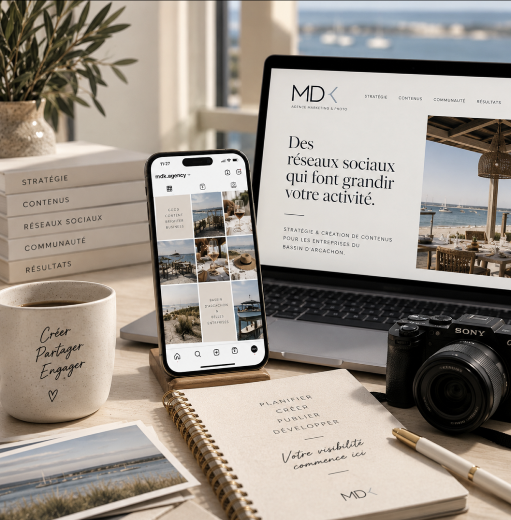 Community Manager Bassin d’Arcachon – gestion des réseaux sociaux MDK
